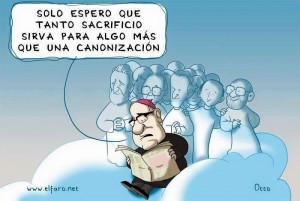 Caricatura publicada en un medio de prensa salvadoreño